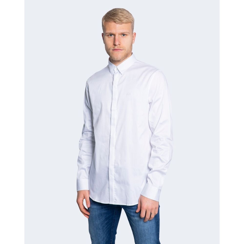 Armani Exchange White Cotton Shirt - The Gentlemen's Vault