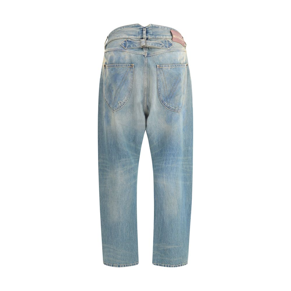 Vivienne Westwood Light Blue Cotton Relaxed Fit Jeans - The Gentlemen's Vault