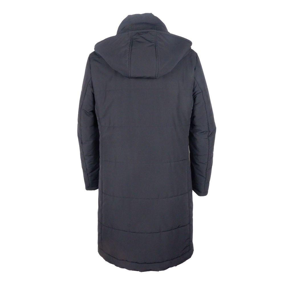 Made in Italy Black Wool Men's Raincoat - The Gentlemen's Vault