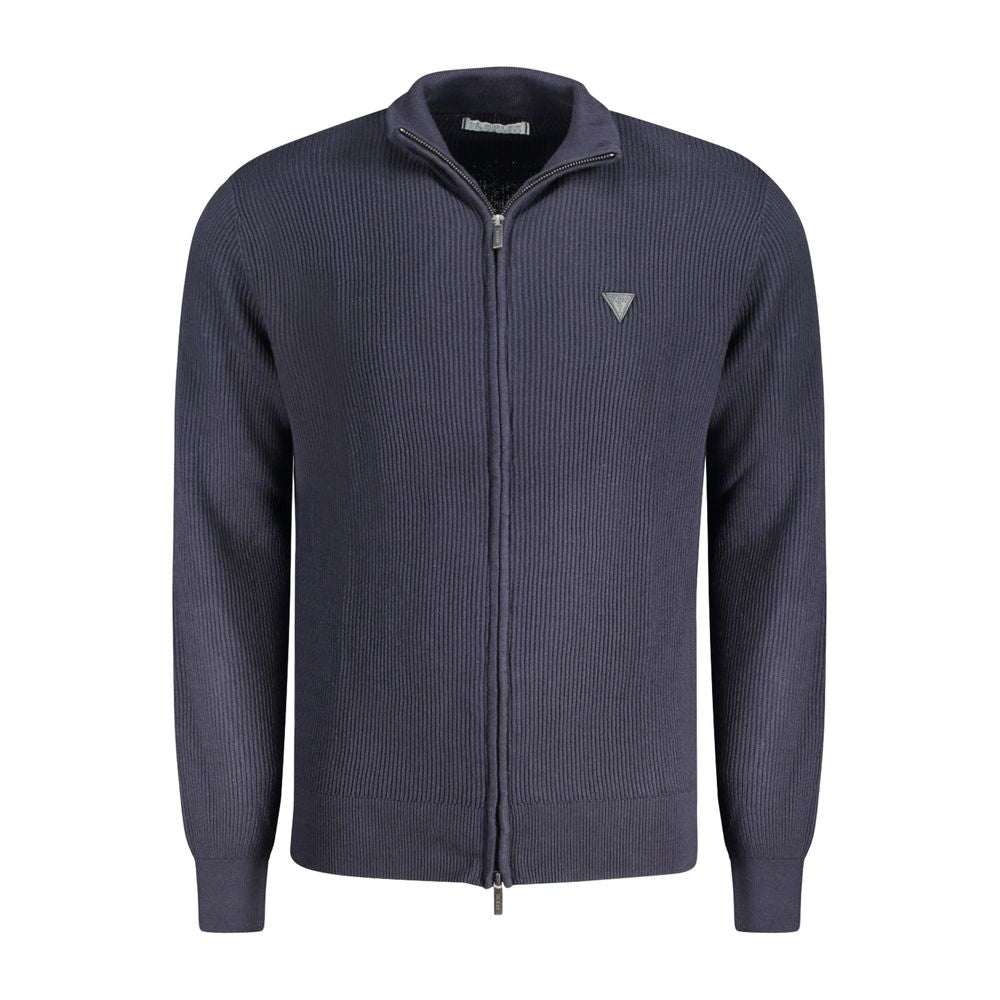 Guess Jeans Blue Cotton Sweater - The Gentlemen's Vault