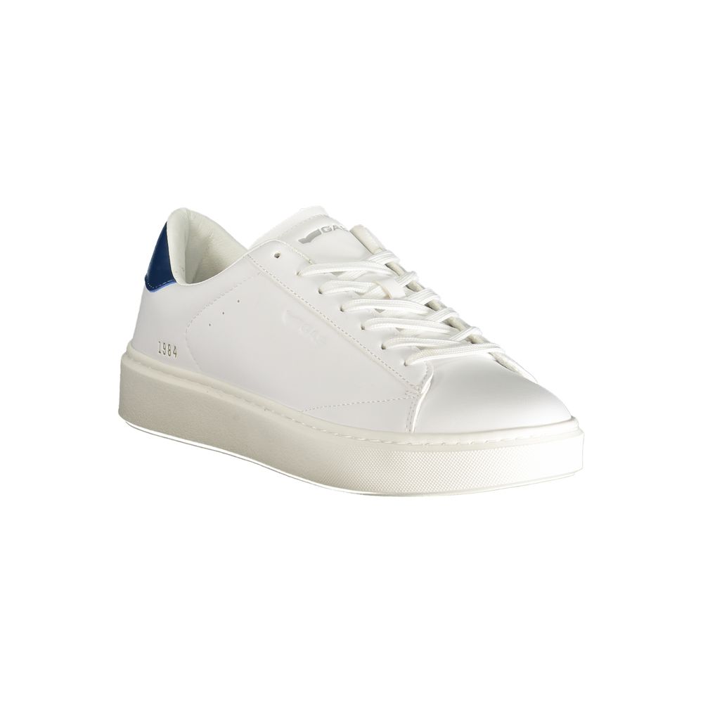 Gas White Polyester Men Sneaker - The Gentlemen's Vault