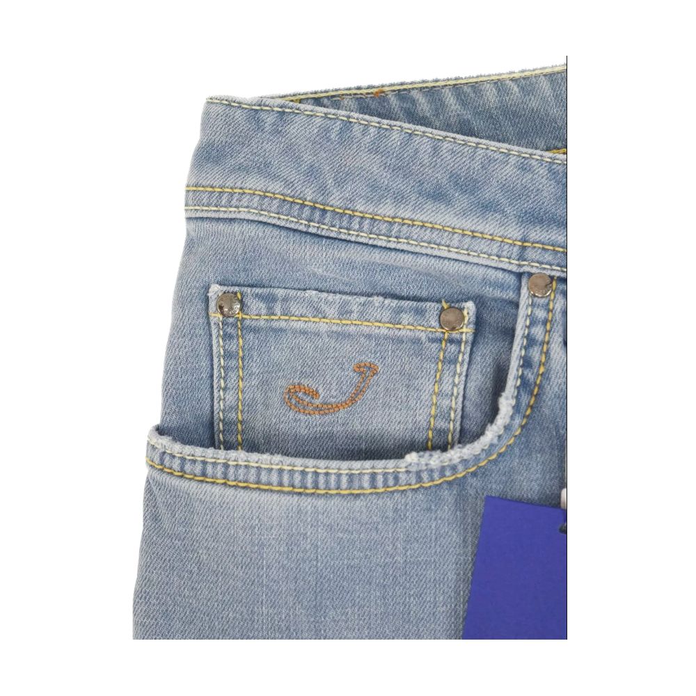 Jacob Cohen Blue Cotton Jeans & Pant - The Gentlemen's Vault
