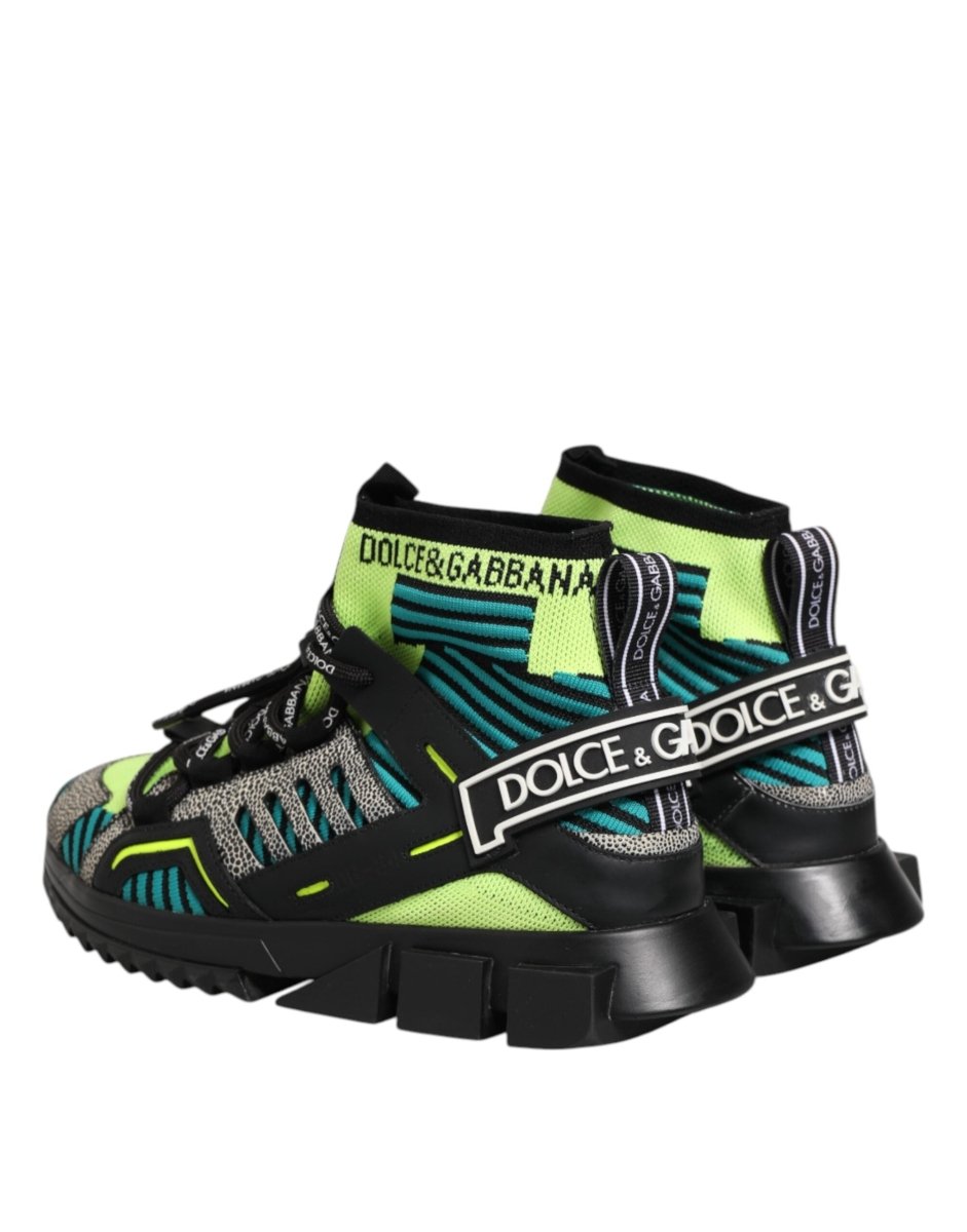 Dolce & Gabbana Multicolor Sorrento Socks Men Sneakers Shoes - The Gentlemen's Vault