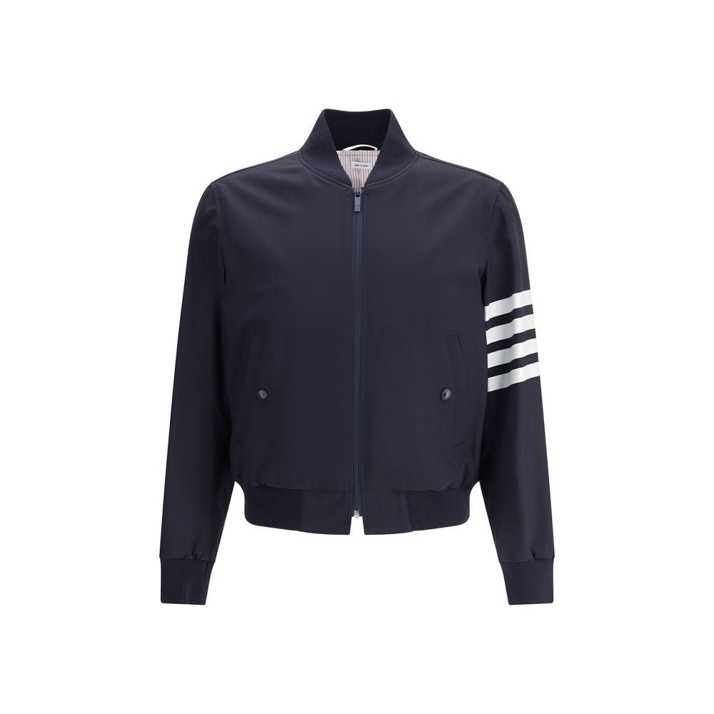 Thom Browne Blue Wool Bomber - The Gentlemen's Vault
