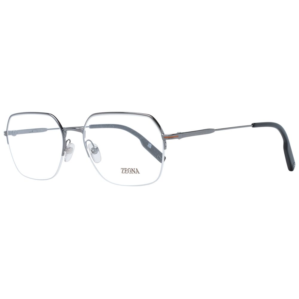 Ermenegildo Zegna Gray Men Glasses Frame - The Gentlemen's Vault