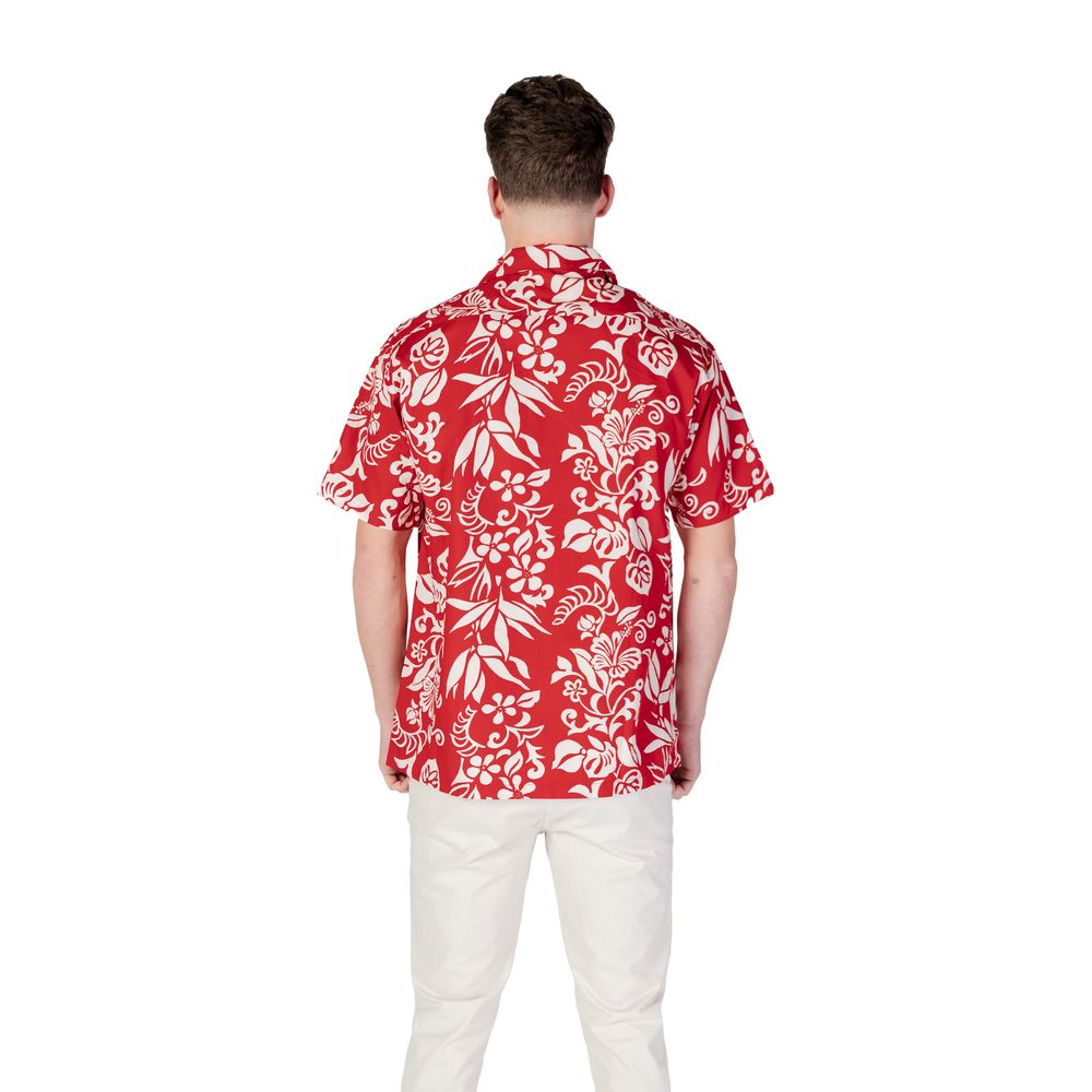 Replay Red Cotton Shortsleeve Shirt - The Gentlemen's Vault