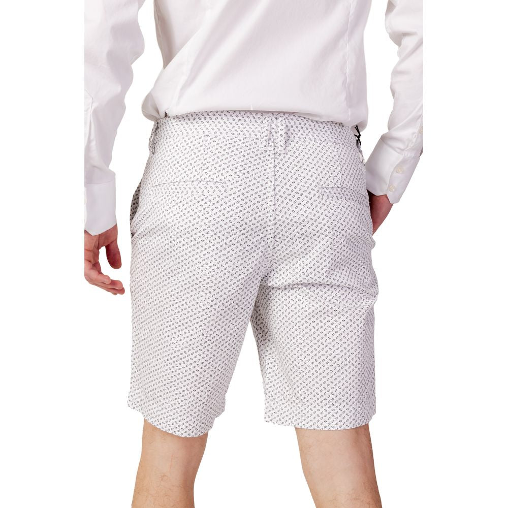 Armani Exchange White Cotton Bermuda - The Gentlemen's Vault