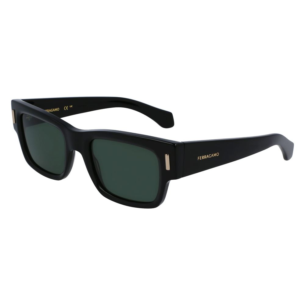 Ferragamo Black Acetate Sunglasses - The Gentlemen's Vault