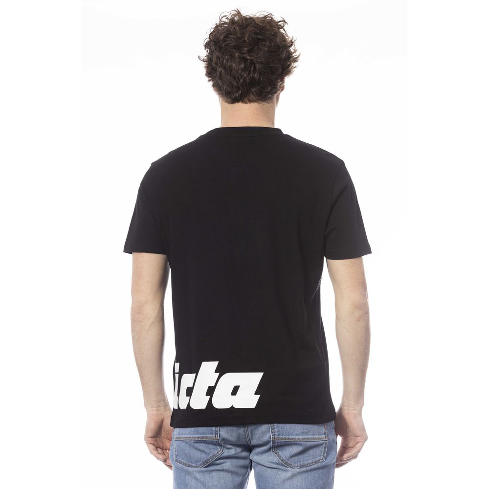 Invicta Black Cotton Men's T-Shirt - The Gentlemen's Vault