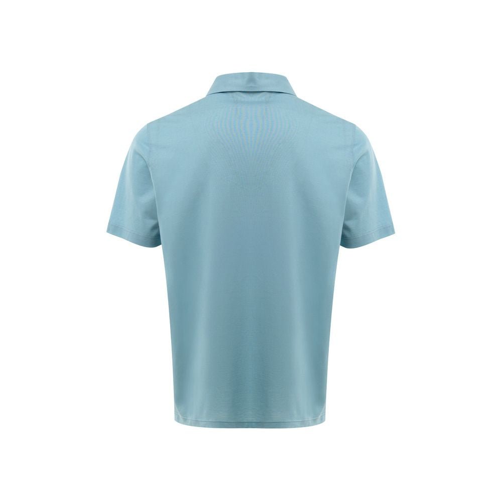 Gran Sasso Blue Cotton Polo Shirt - The Gentlemen's Vault