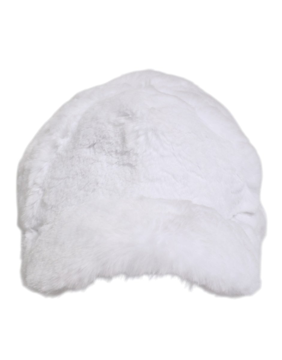 Dolce & Gabbana White Modacrylic Rapper Men Baseball Capello Hat - The Gentlemen's Vault