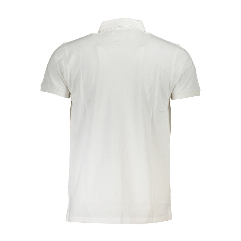 Cavalli Class White Cotton Polo Shirt - The Gentlemen's Vault