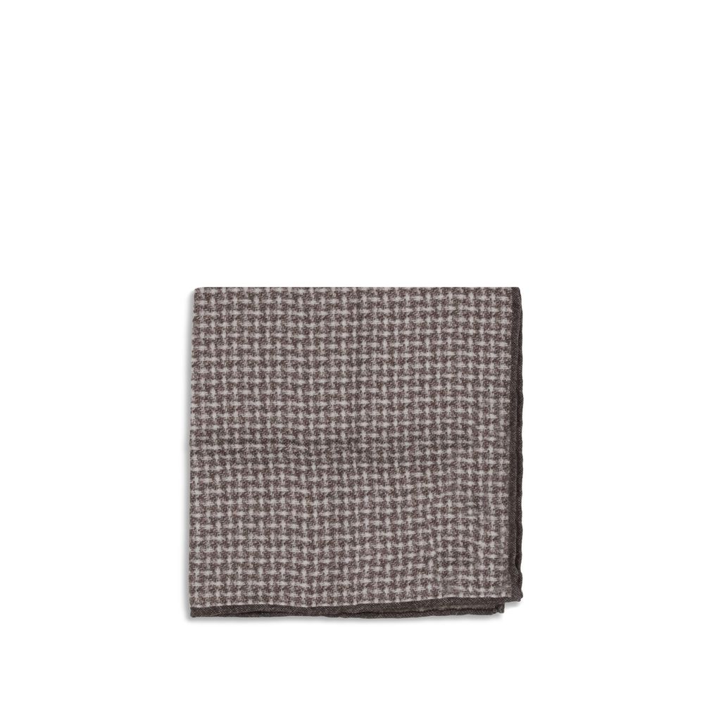 Brunello Cucinelli Brown Silk Scarf - The Gentlemen's Vault