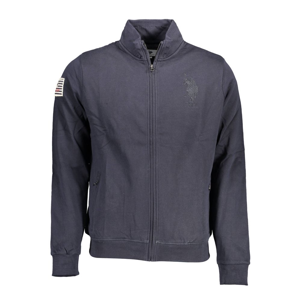 U.S. POLO ASSN. Blue Cotton Men Sweater - The Gentlemen's Vault