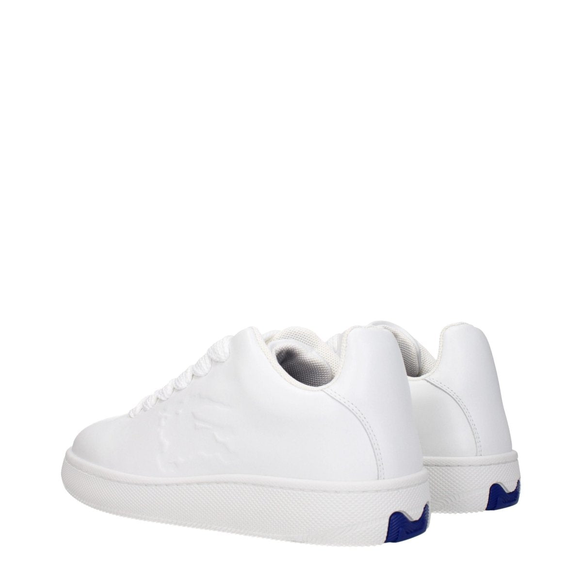 Burberry White Leather Low Tops - The Gentlemen's Vault