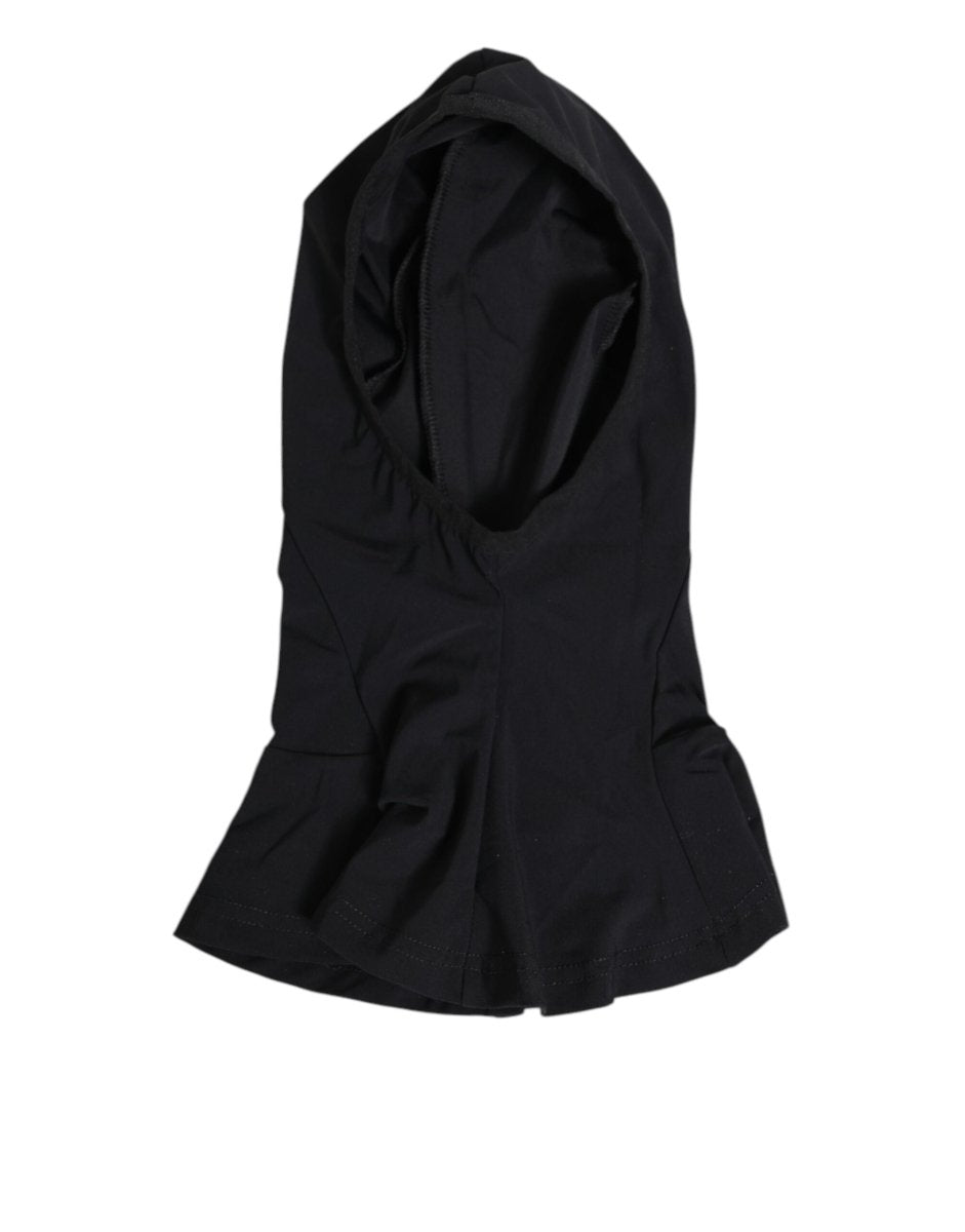 Dolce & Gabbana Black Nylon Elastane Balaclava Hood Face Cover Hat - The Gentlemen's Vault