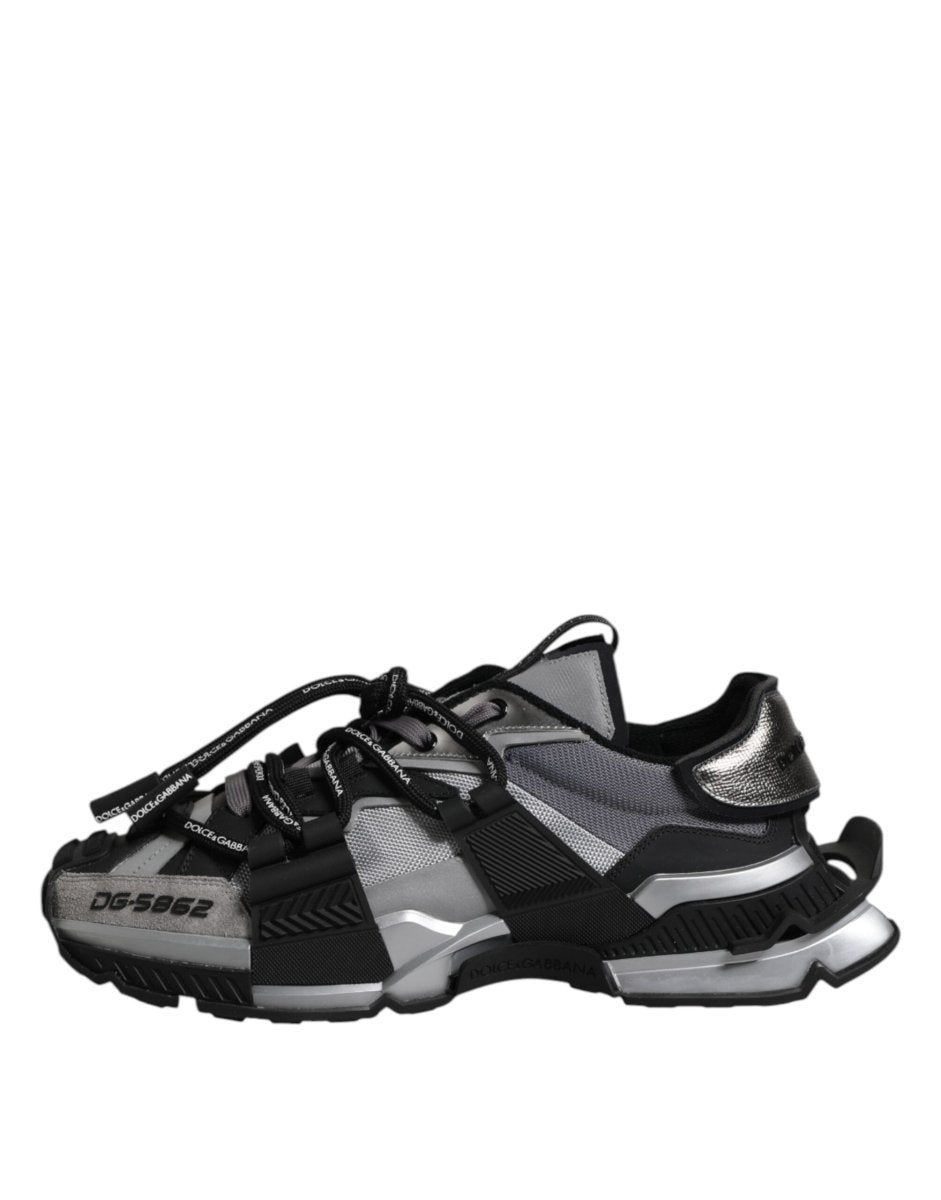 Dolce & Gabbana Multicolor Panelled Space Sneakers Shoes - The Gentlemen's Vault
