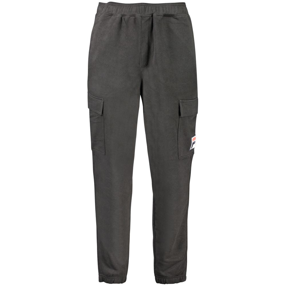 Fila Black Cotton Pant - The Gentlemen's Vault