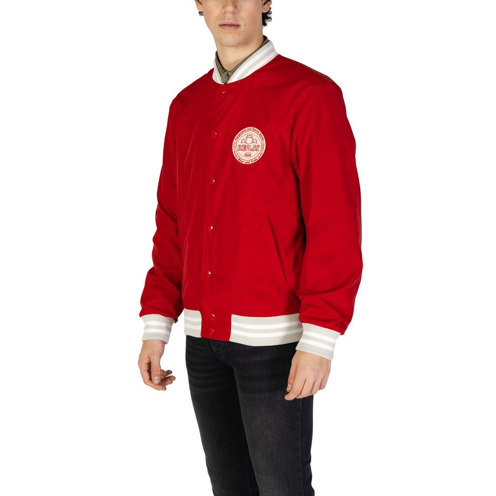 Replay Red Cotton Jackets & Coat - The Gentlemen's Vault