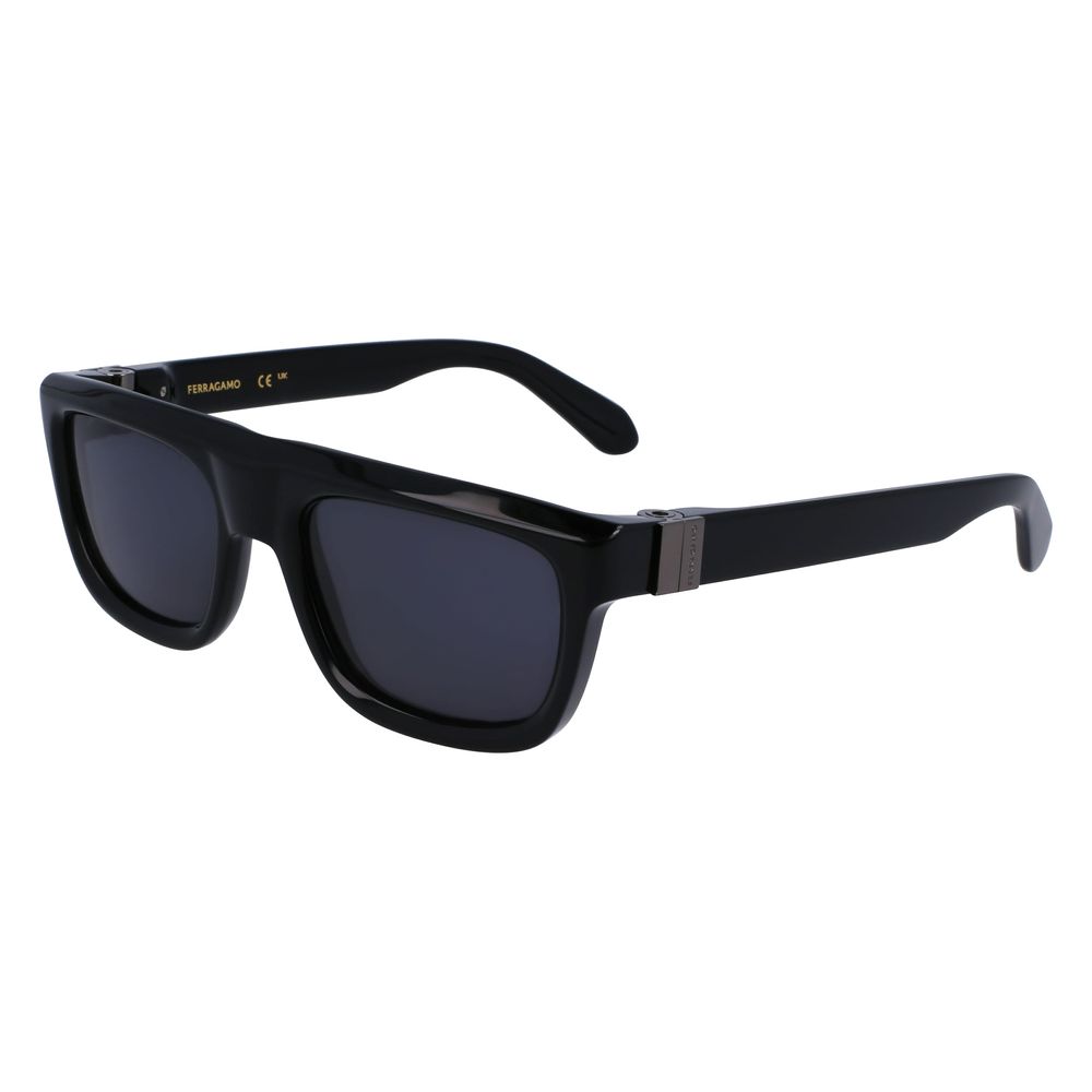 Ferragamo Black Acetate Sunglasses - The Gentlemen's Vault