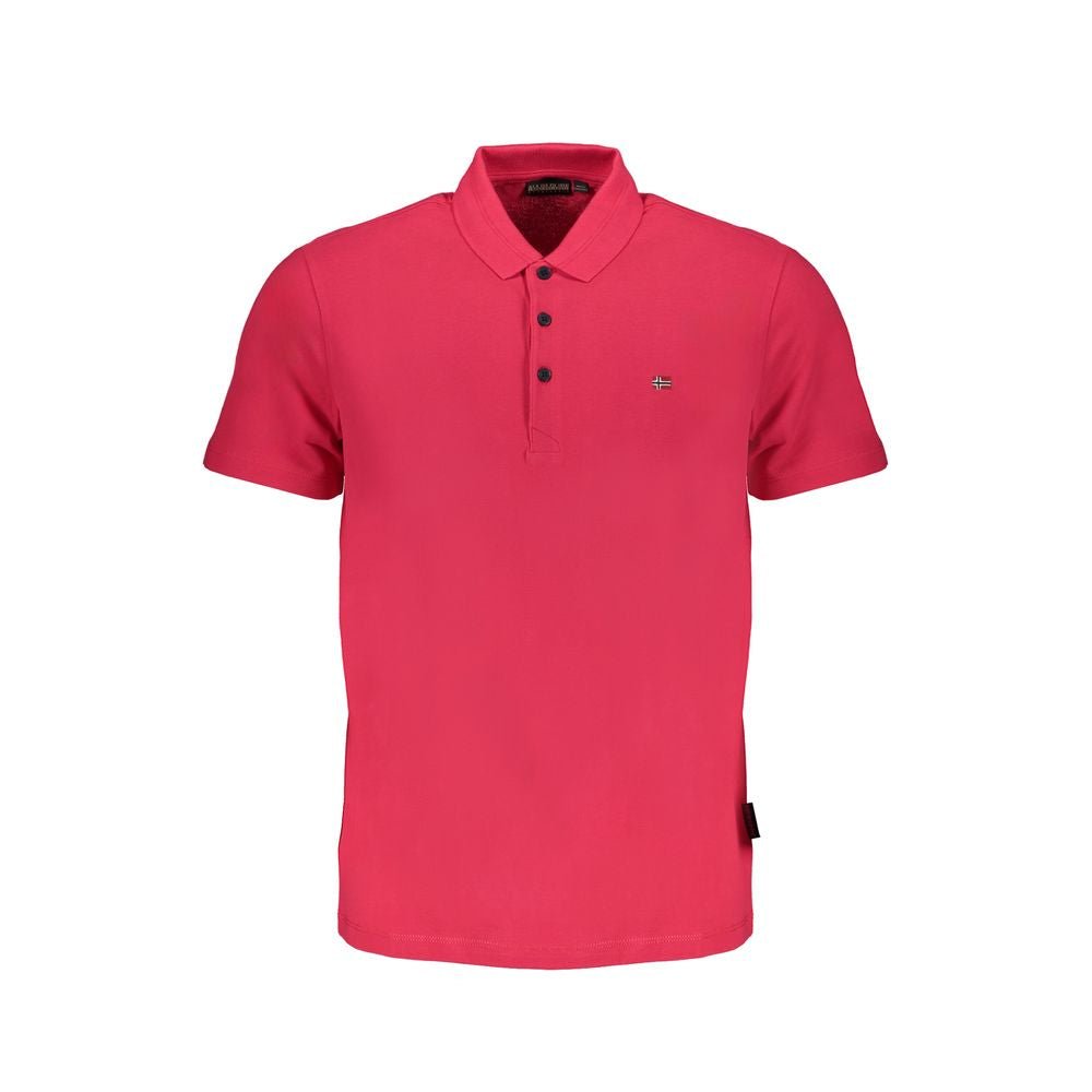 Napapijri Pink Cotton Polo Shirt - The Gentlemen's Vault