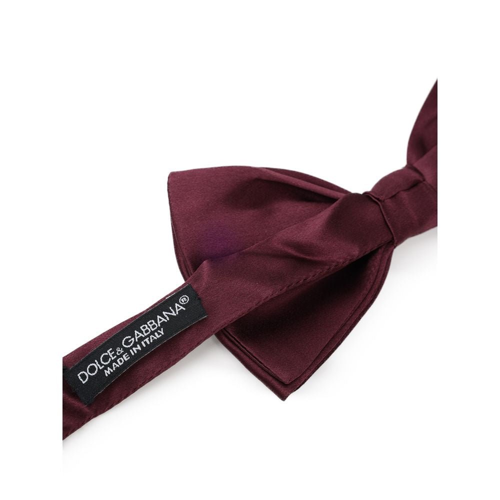 Dolce & Gabbana Bordeaux Silk Bowtie - The Gentlemen's Vault