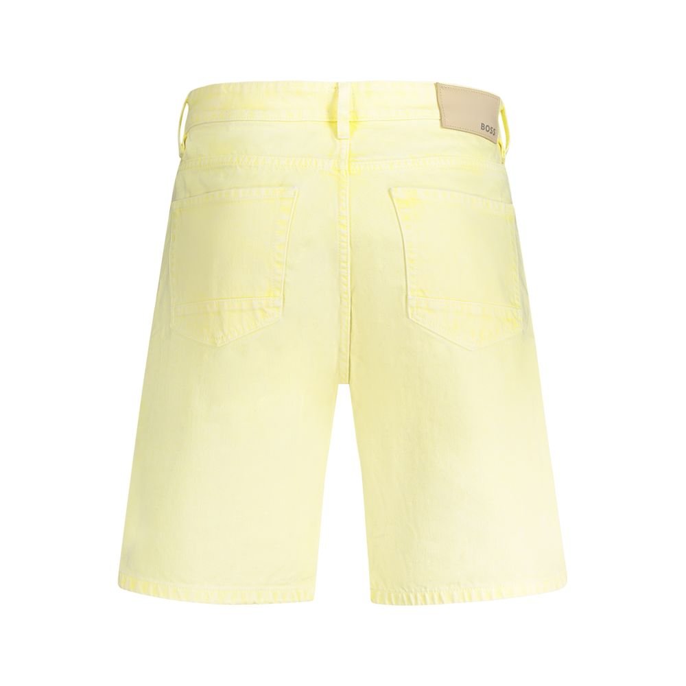 Hugo Boss Yellow Cotton Short - The Gentlemen's Vault