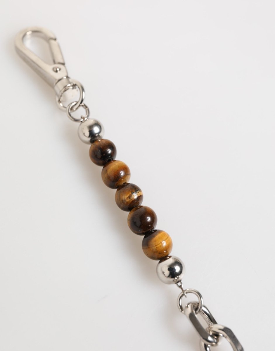 Dolce & Gabbana Silver Chain Brass Beaded Lobster Clasp Logo Men Bracelet - The Gentlemen's Vault