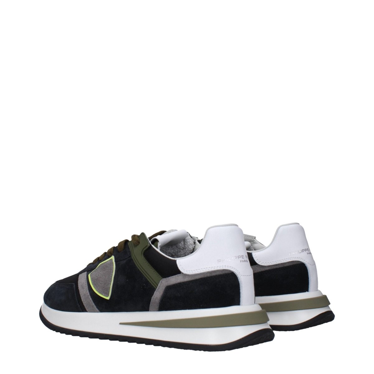 Philippe Model Blue Leather Athletic Sneakers - The Gentlemen's Vault