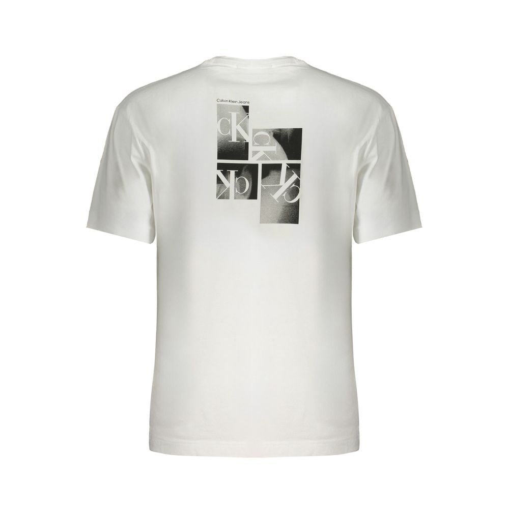 Calvin Klein White Cotton T-Shirt - The Gentlemen's Vault