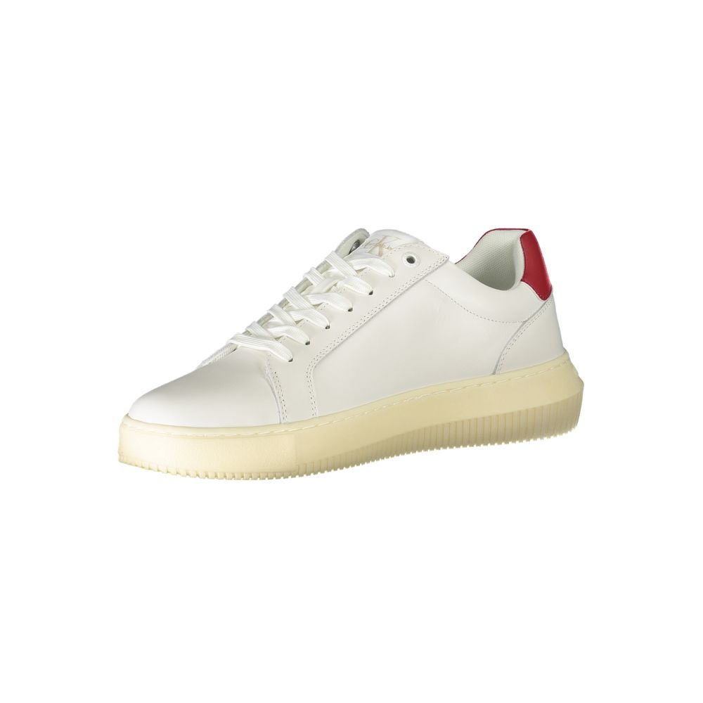Calvin Klein White Polyester Sneaker - The Gentlemen's Vault