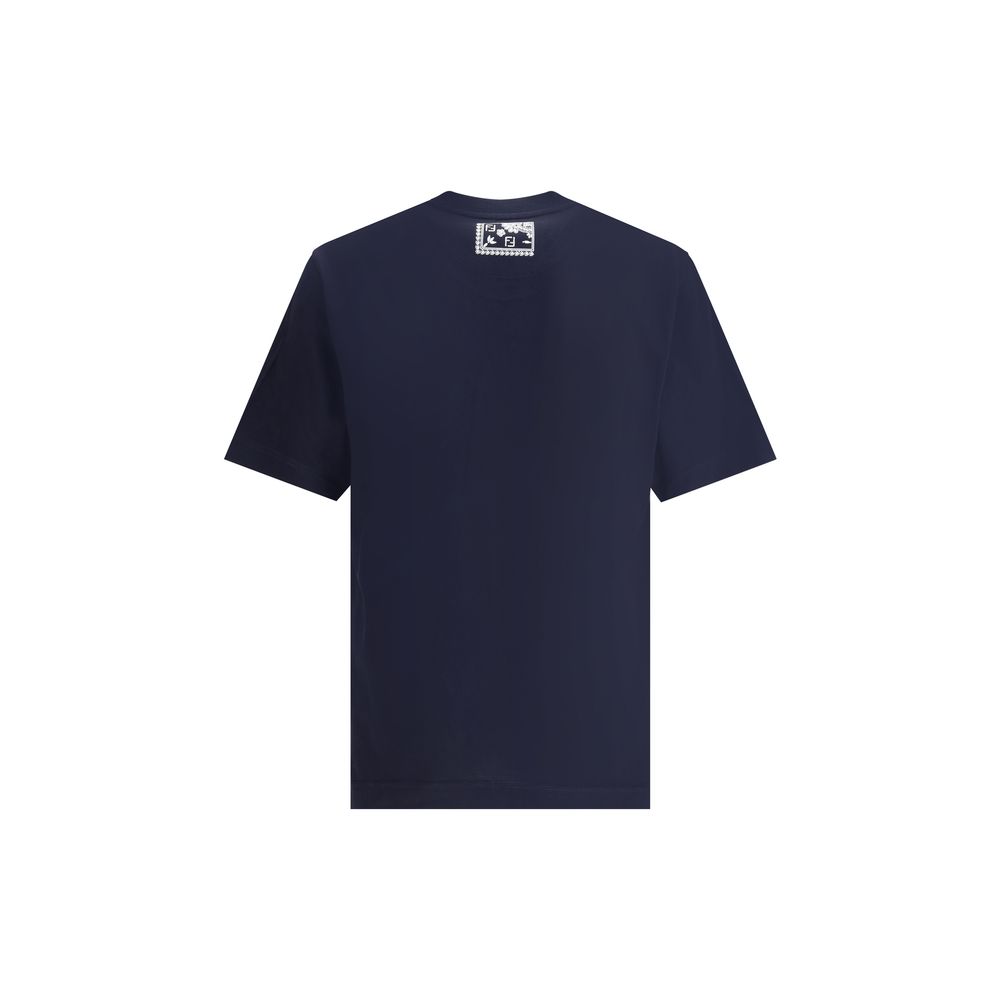 Fendi T-Shirt with bandana print pocket - The Gentlemen's Vault