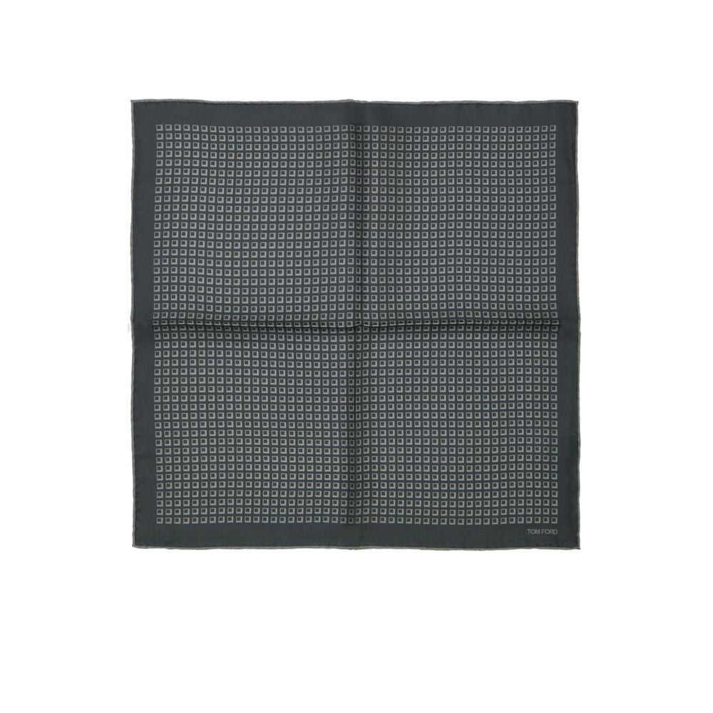Tom Ford Green Silk Pocket Square - The Gentlemen's Vault