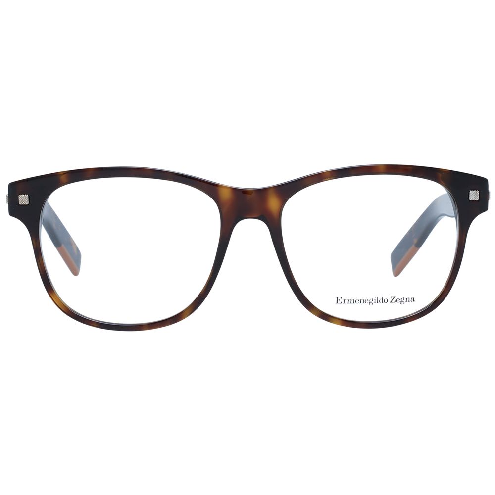 Ermenegildo Zegna Brown Men Glasses Frame - The Gentlemen's Vault
