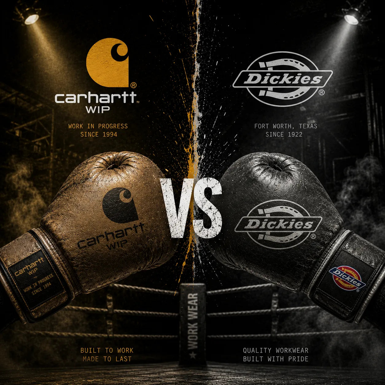 Carhartt WIP en Dickies workwear naast elkaar vergeleken
