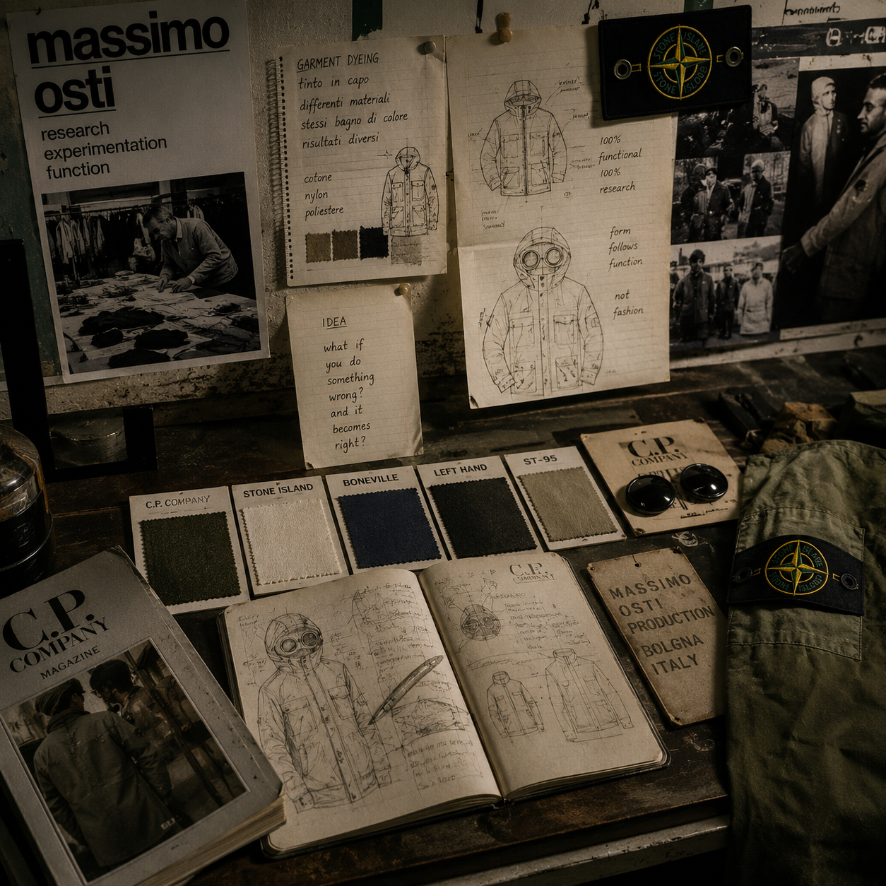 Massimo Osti archief Bologna — de merken Stone Island, C.P. Company en het erfgoed van een ontwerper
