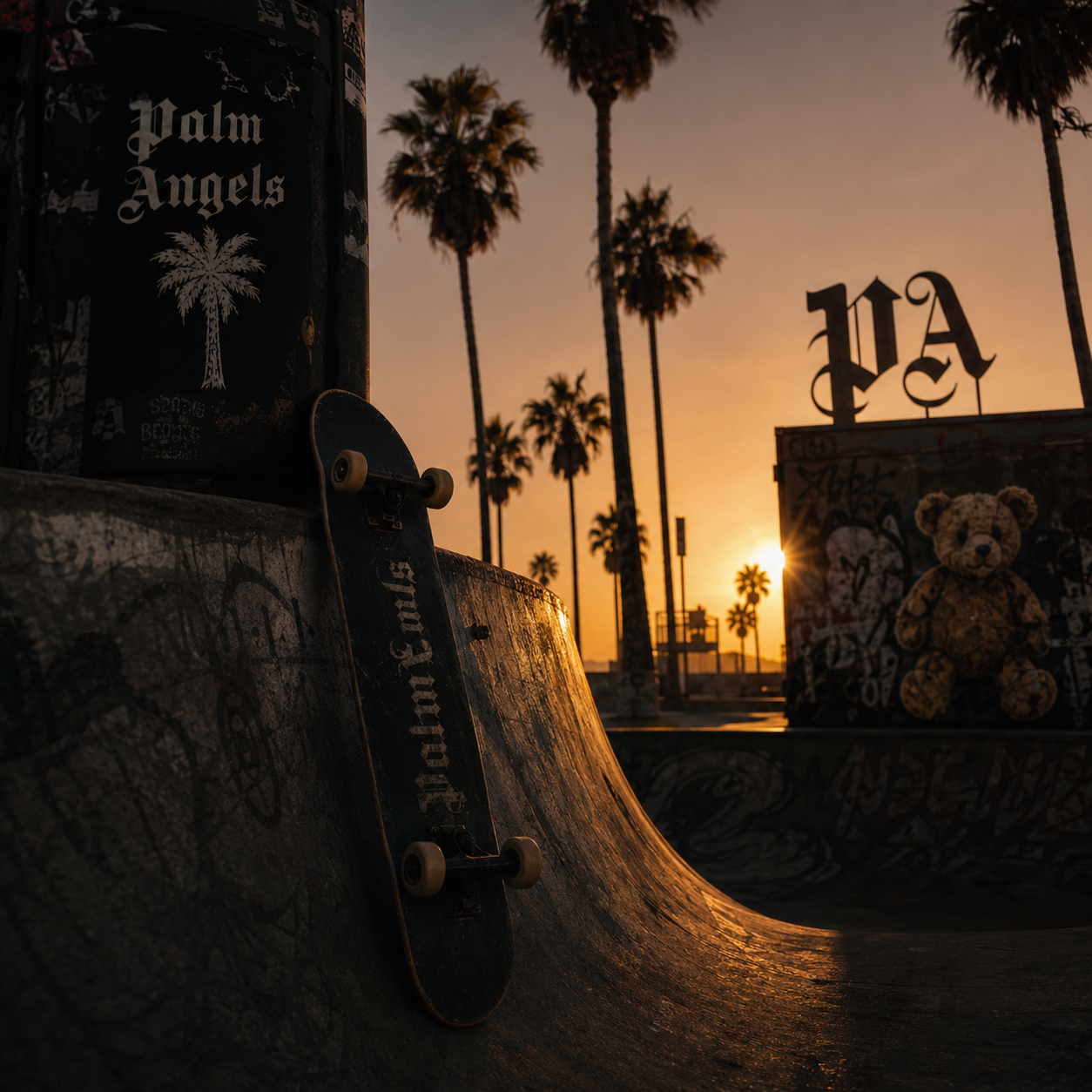 Palm Angels tracksuit en gothic logo — het verhaal achter het Italiaanse luxury streetwear merk
