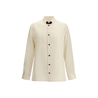 Valentino Cream Silk Shirt
