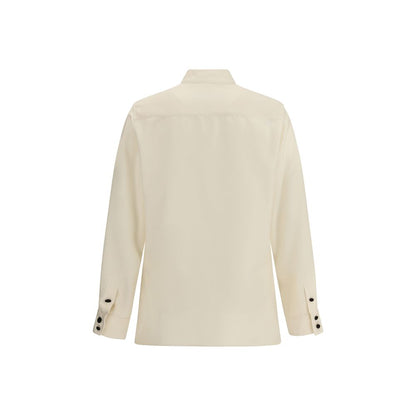 Valentino Cream Silk Shirt