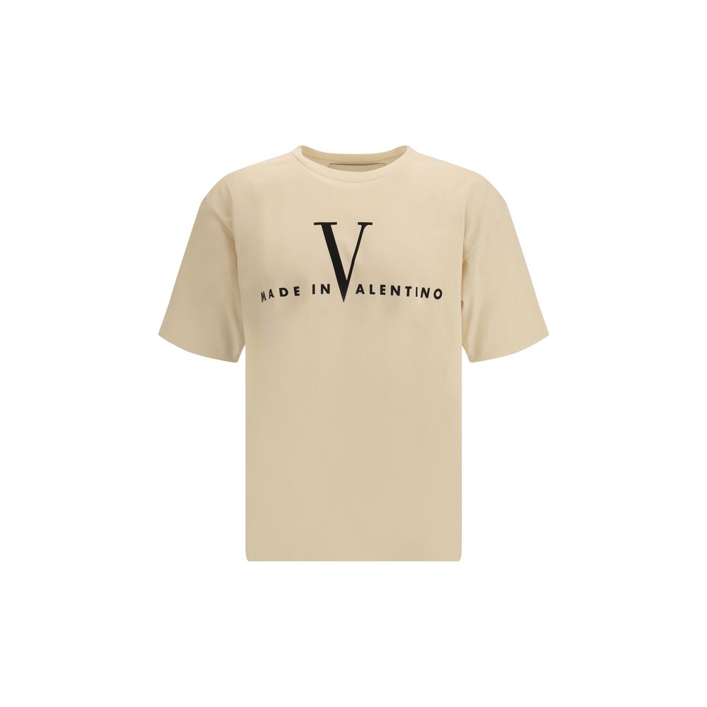 Valentino Cream Cotton T-Shirt