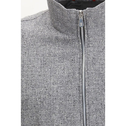 Brunello Cucinelli Gray Linen Bomber