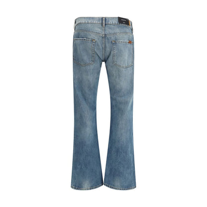 7FOR Light Blue Cotton Bootcut Jeans