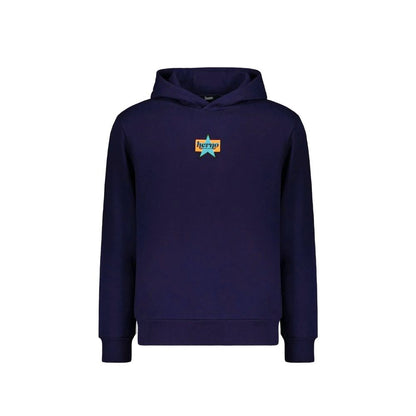 Herno Blue Cotton Sweatshirt
