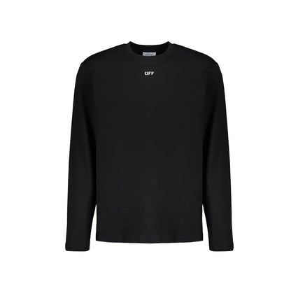 Off-White Black Cotton Long Sleeve T-Shirt