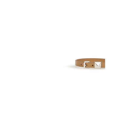 Valentino Garavani Brown Calf Leather Bos Taurus Bracelet