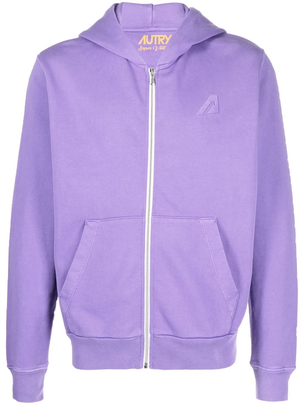 Autry Full Zip Hoodie Purple Topwear Autry