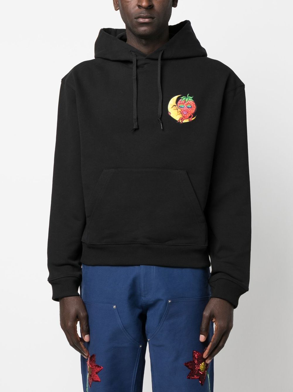 Sky High Farm Workwear Ally Bo Firework Sweat Hoodie Zwart Topwear Sky High Farm Workwear