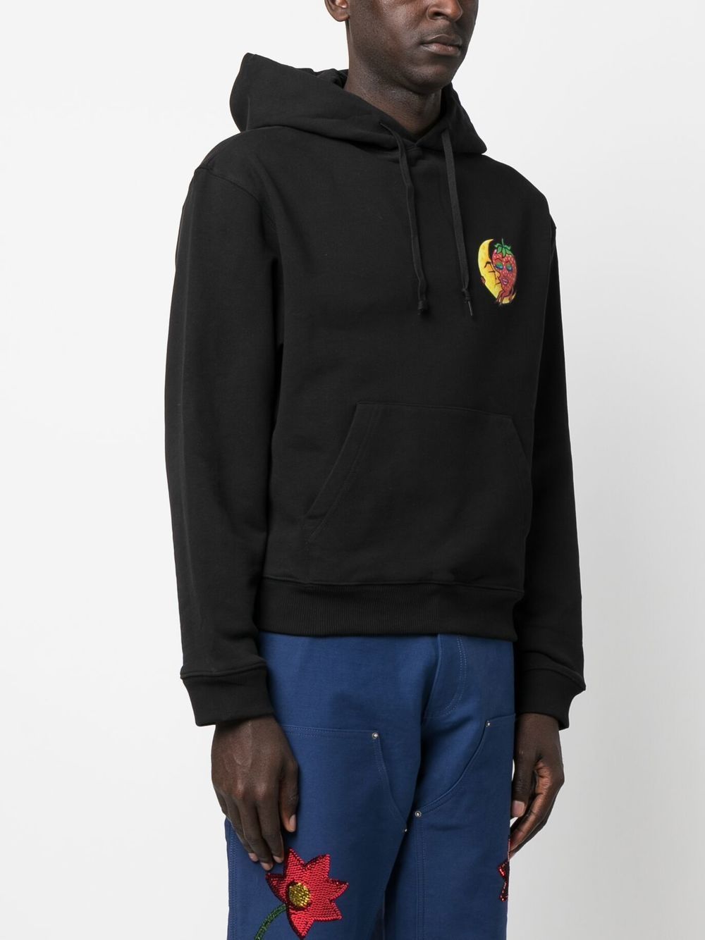 Sky High Farm Workwear Ally Bo Firework Sweat Hoodie Zwart Topwear Sky High Farm Workwear
