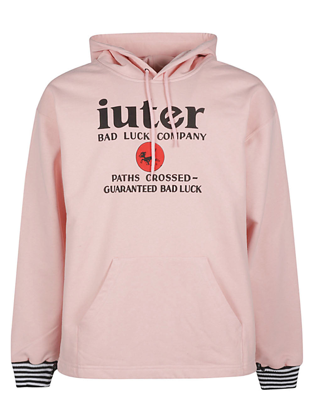Iuter Graphic Print Hoodie Roze Topwear Iuter