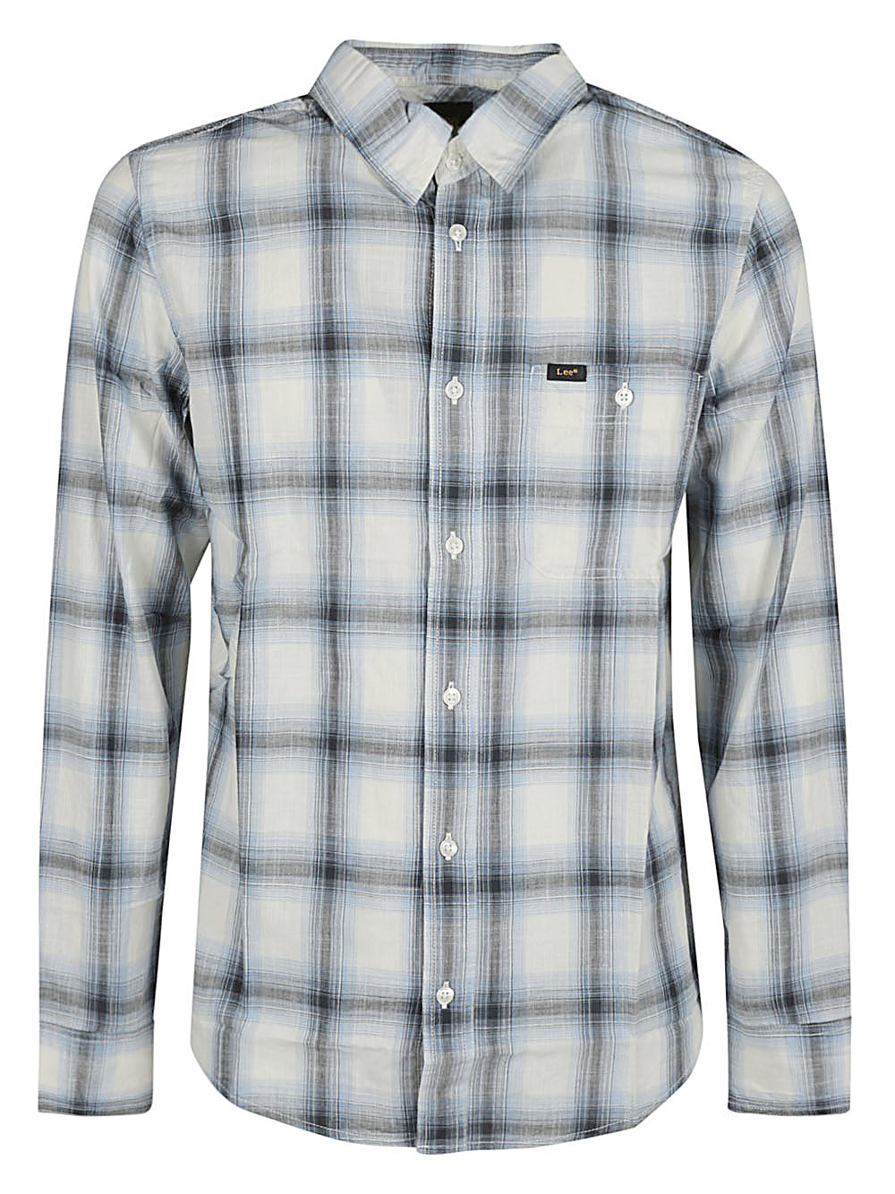 Lee Geruit Overhemd Wit Shirts Lee